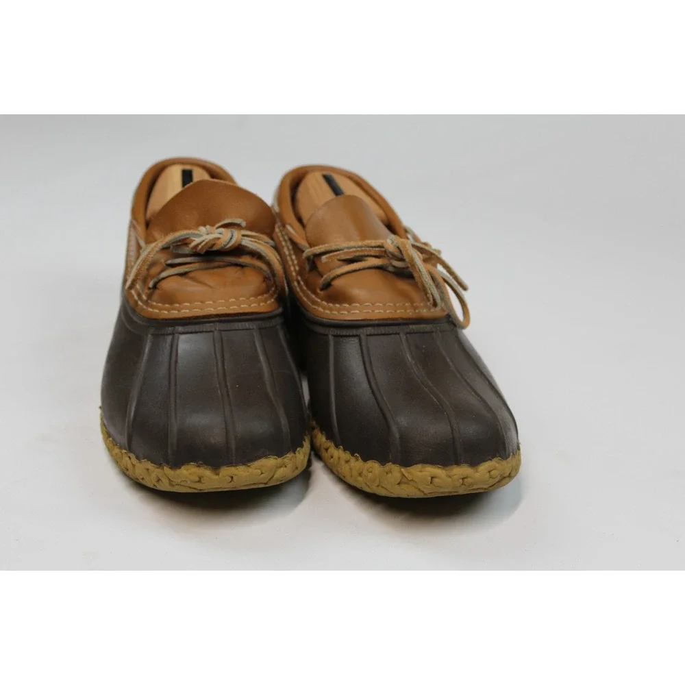 LL Bean Short Brown Duck Boots Size 9M